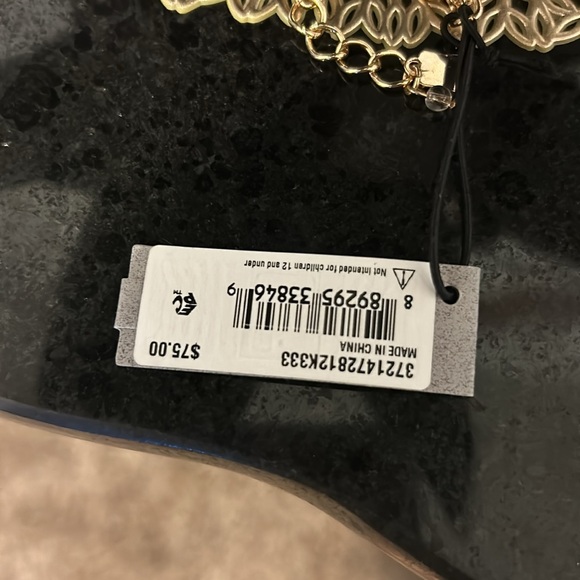 Robert Lee Morris Gold Plated Chain Necklace. Hangs like a choker. 19” total - Picture 9 of 10